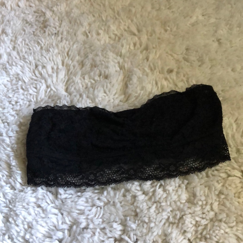 Lacey Black Bandeau Bralette